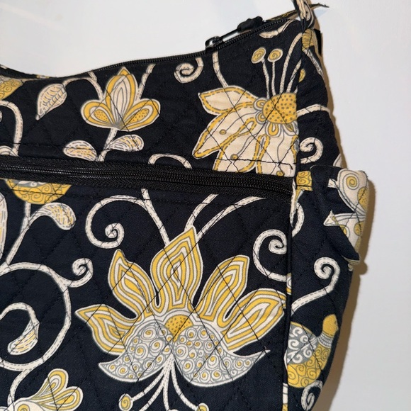 Vera Bradley Handbag Yellow Bird Print 11” Shoulder Bag Purse Crossbody - Picture 3 of 10
